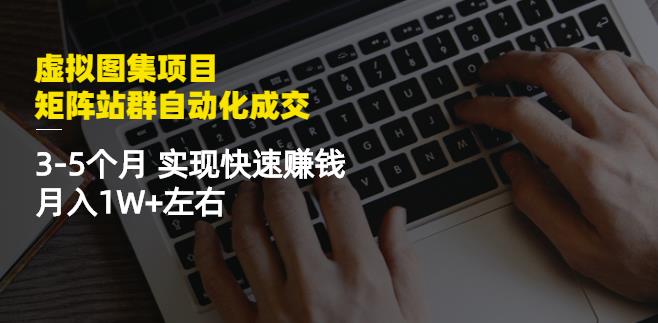 虚拟图集项目：矩阵站群自动化成交，3-5个月实现快速赚钱月入1W 左右-斗金学社