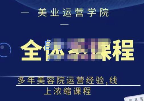 网红美容院全套营销落地课程，多年美容院运营经验，线上浓缩课程-斗金学社