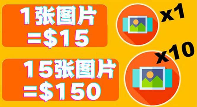 分享一个全新的赚钱方式：每幅图片赚$15美元10张图片=150美元-斗金学社