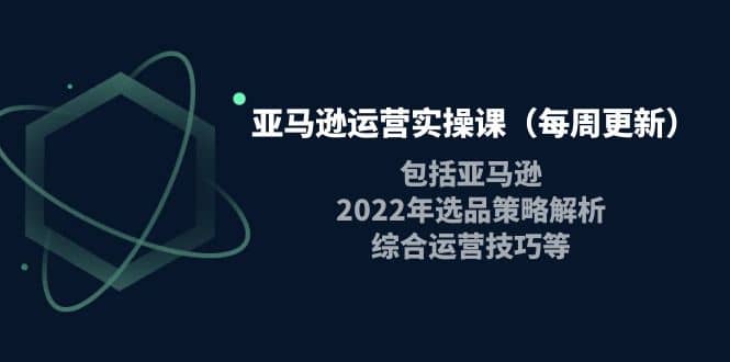 亚马逊运营实操课（每周更新）包括亚马逊2022选品策略解析，综合运营技巧等-斗金学社