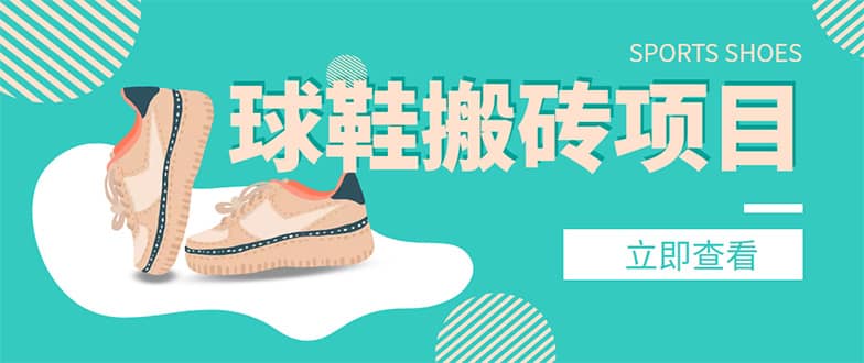 外面收费998的球鞋搬砖项目【详细教程 资源渠道】-斗金学社