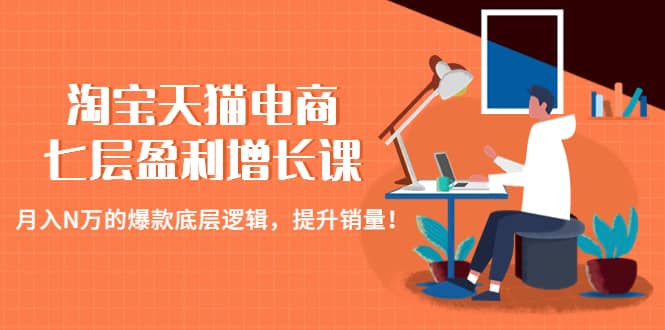 淘宝天猫电商七层盈利增长课：月入N万的爆款底层逻辑，提升销量-斗金学社