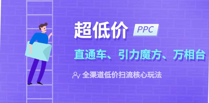 2023超低价·ppc—“直通车、引力魔方、万相台”全渠道·低价扫流核心玩法-斗金学社